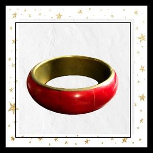 2 for $15 - Red distressed bangle bracelet